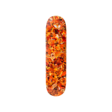 Vik Muniz's Eight Color Spectrum (orange) skateboard art by the skateroom