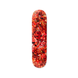 Vik Muniz's Eight Color Spectrum (red) skateboard art by the skateroom