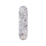 Vik Muniz's Eight Color Spectrum (white) skateboard art by the skateroom