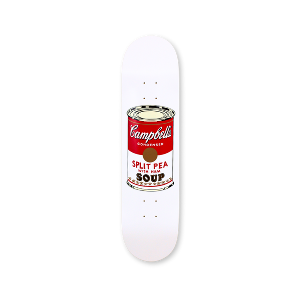 White Campbell's Soup Skateboard | THE SKATEROOM White Campbell's Soup Skateboard | THE SKATEROOM