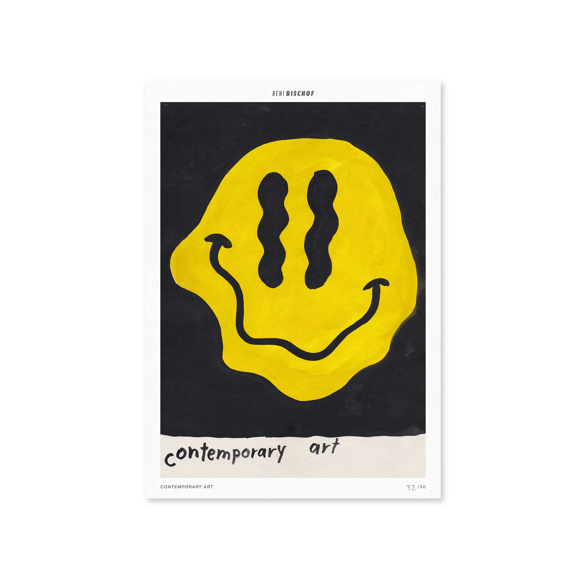 Beni Bischof Contemporary Art limited edition fine art print by The Skateroom, packshot on transparent background
