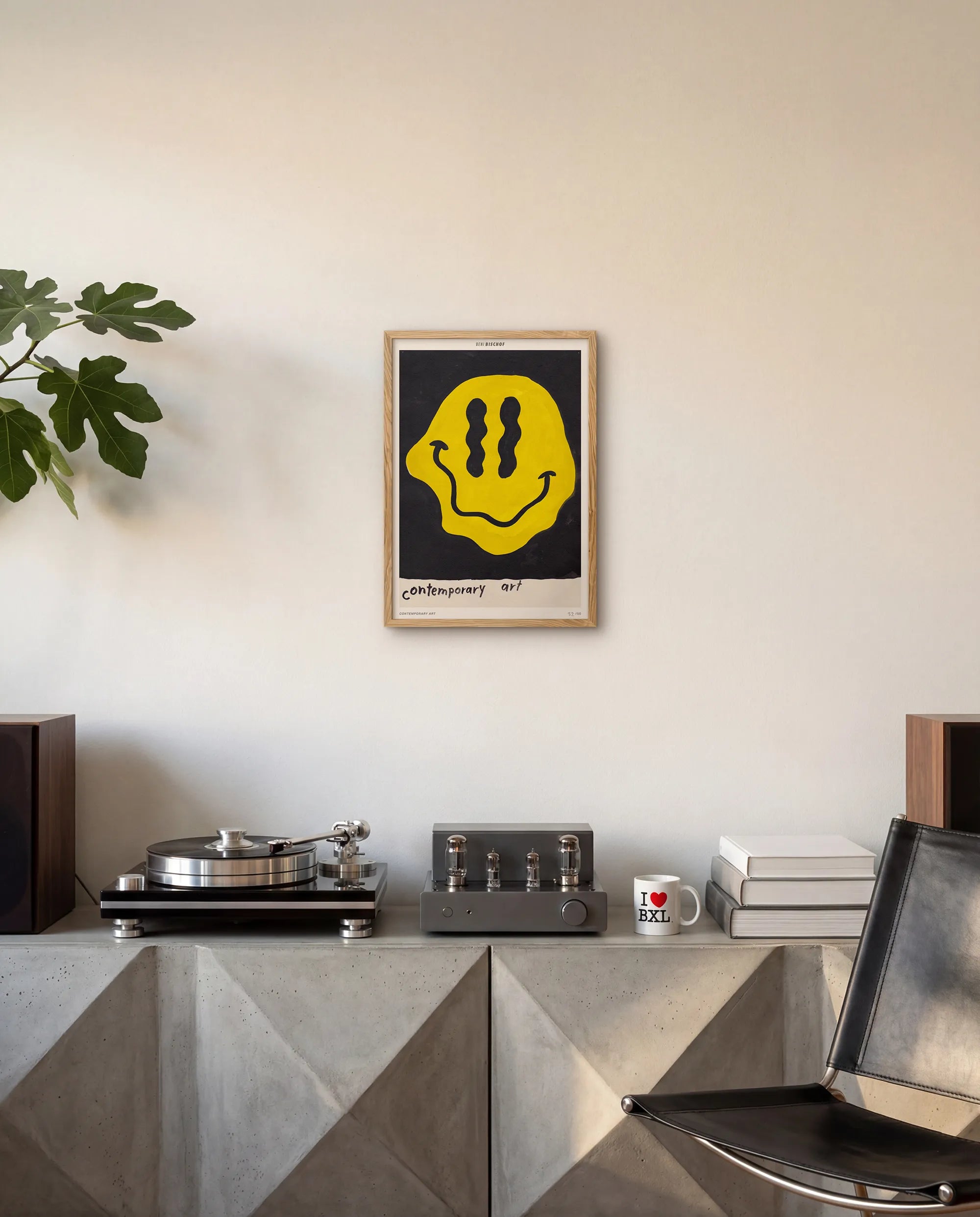 Beni Bischof Contemporary Art print by The Skateroom displayed on a wall in a contemporary interior