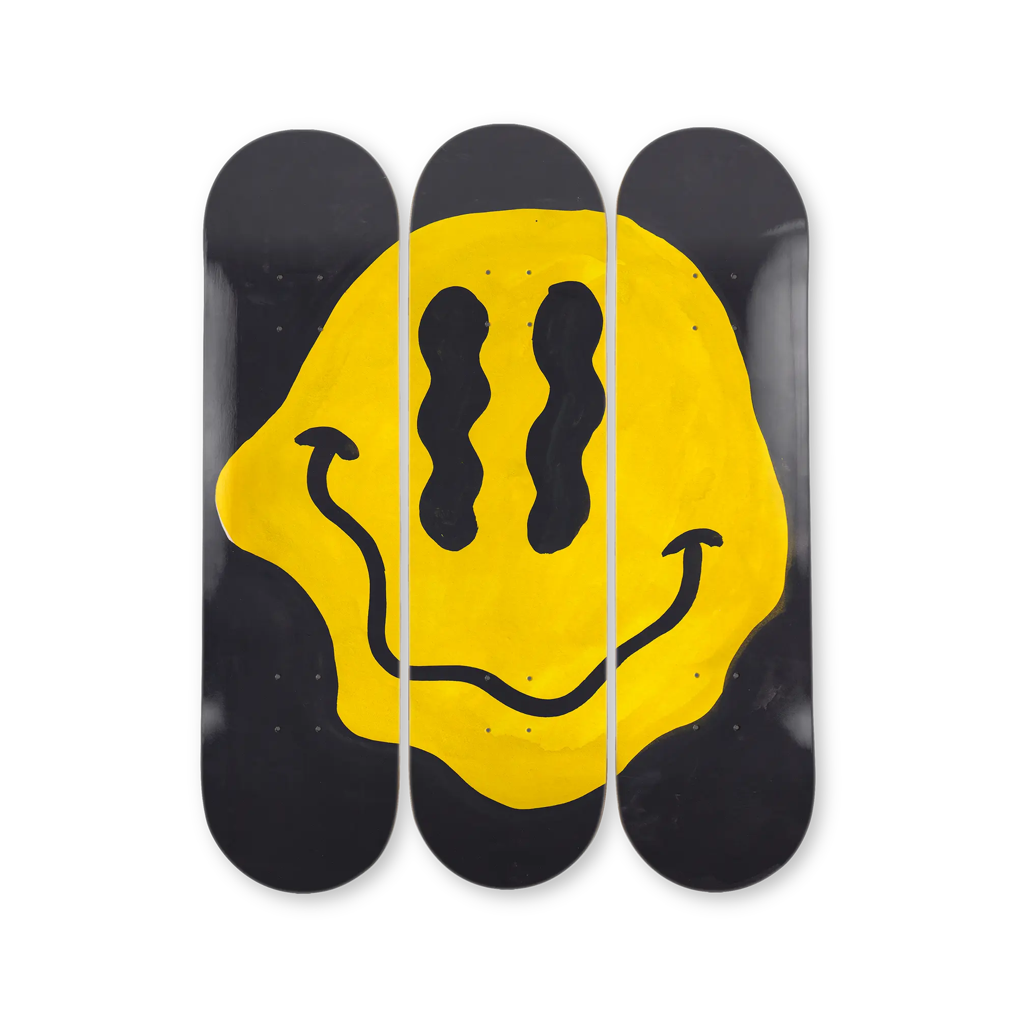 Beni Bischof Contemporary Art limited edition art skateboard by The Skateroom, packshot on transparent background