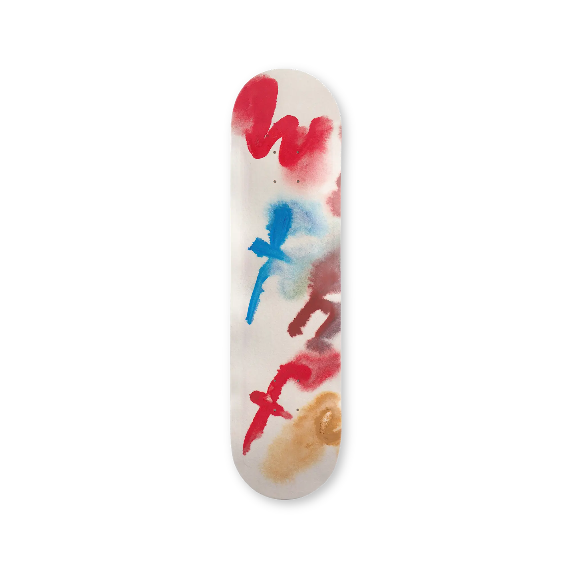Beni Bischof What The Fuck limited edition art skateboard by The Skateroom, packshot on transparent background