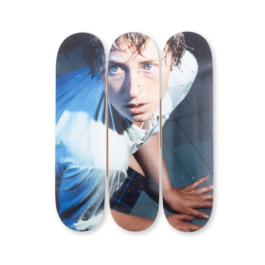 Packshot of Cindy Sherman art edition on skate deck Untitled 92