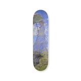 Skateboard deck with the painting of Claude Monet "La Promenade (Femme à L'ombrelle)