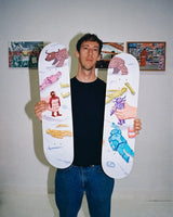 Jean Jullien portrait in his studio during the Playing Republic original artwork session with The Skateroom