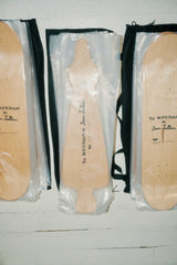 Jean Jullien collection of art skateboards by The Skateroom arranged together, lifestyle overhead shot showing full range
