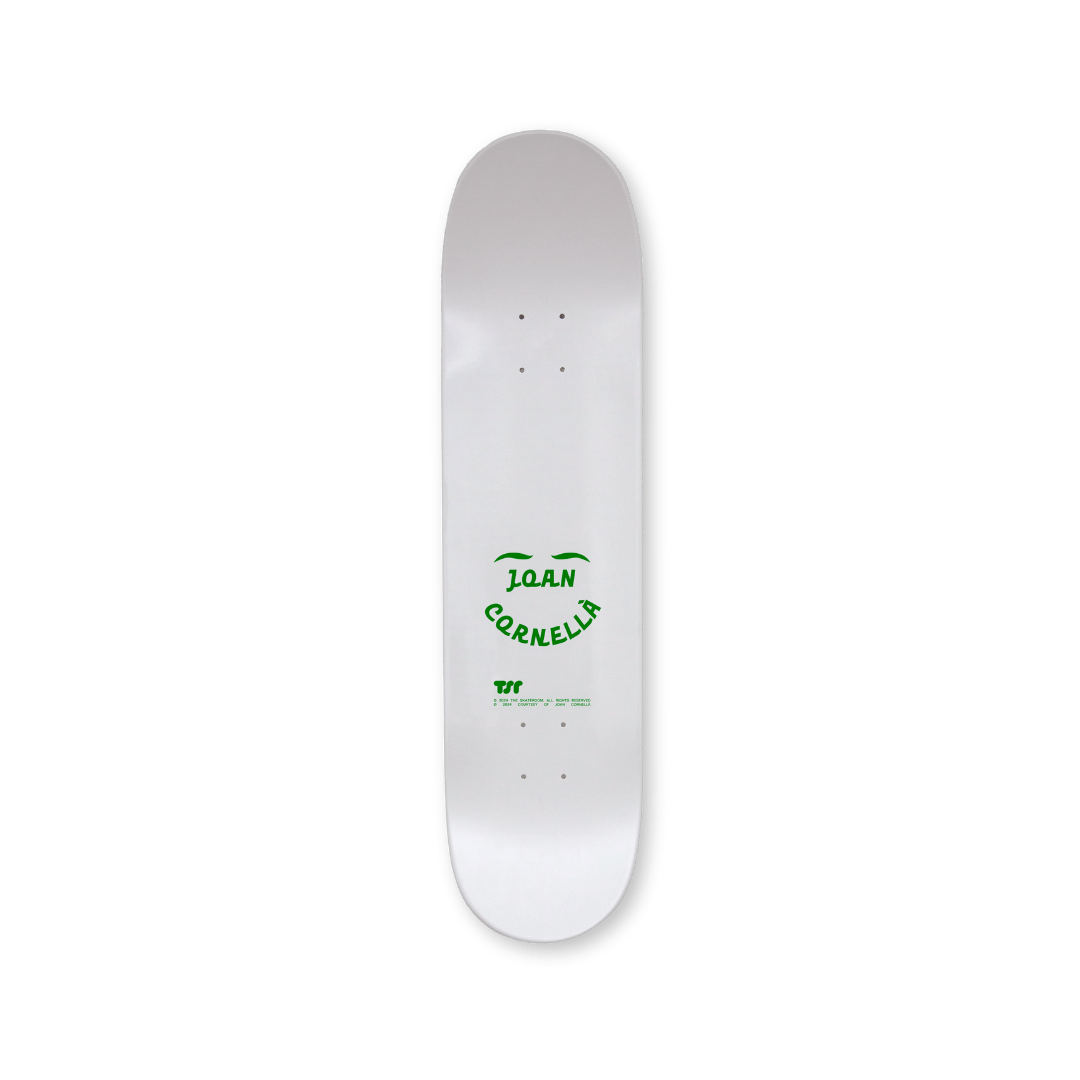 pack shot of top print of Joan Cornellà and THE SKATEROOM "Save The Planet" skate art edition