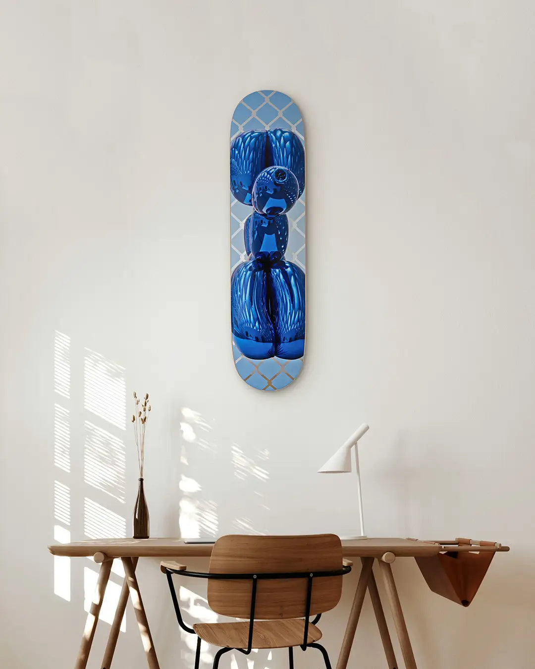 Blue Balloon Dog Skateboard