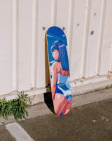 Vitamin Thunder limited-edition skateboard deck by Little Thunder displayed outdoors in sunlight