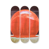 Three skateboard decks with the artwork Eternity by belgian artist Luc Tuymans.