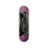 Lulu Lin Always Threatened by Lack limited edition art skateboard by The Skateroom, packshot on transparent background