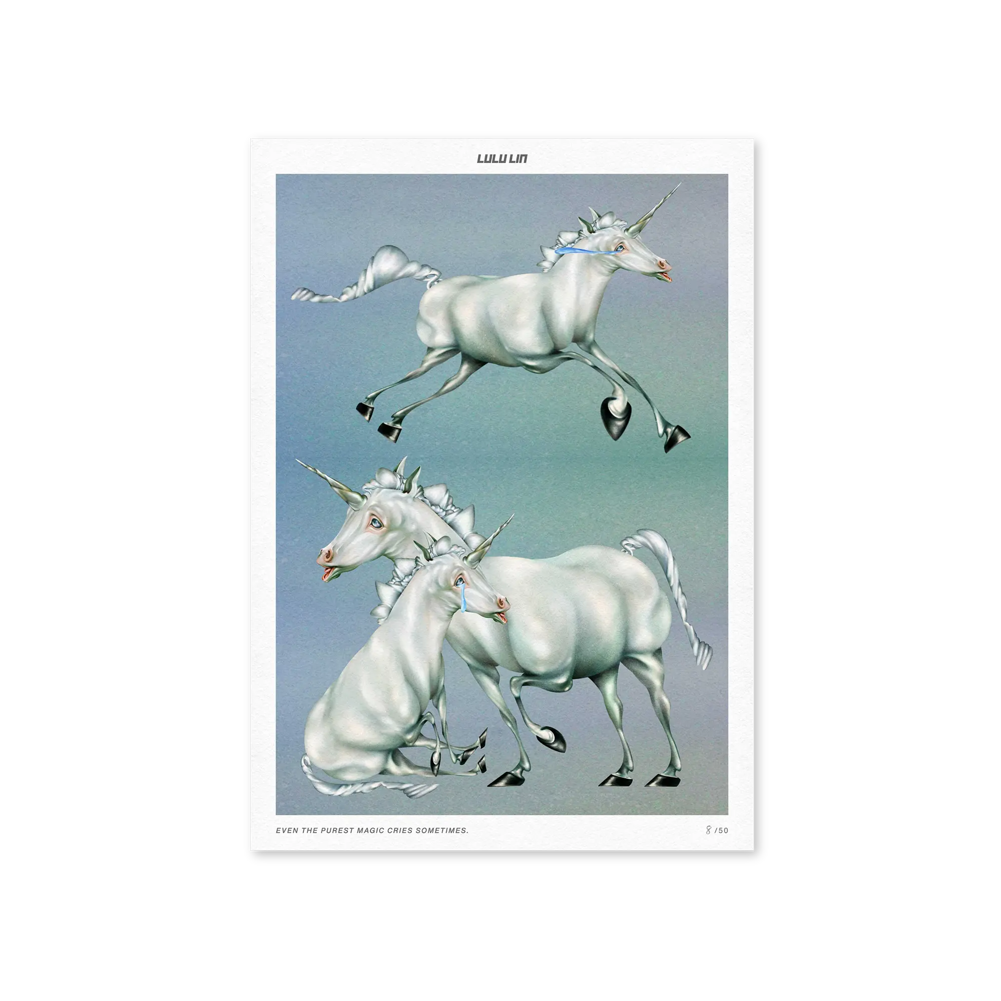 Lulu Lin Even the Purest Magic limited edition art print by The Skateroom, packshot on white background