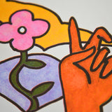 Mark Gonzales 'Untitled 1' print edition detail.