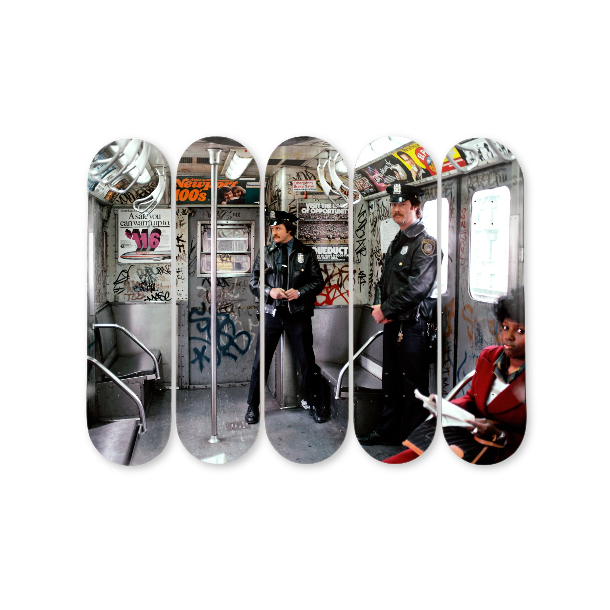 Cops on Subway, 1981 (Hand-Signed)