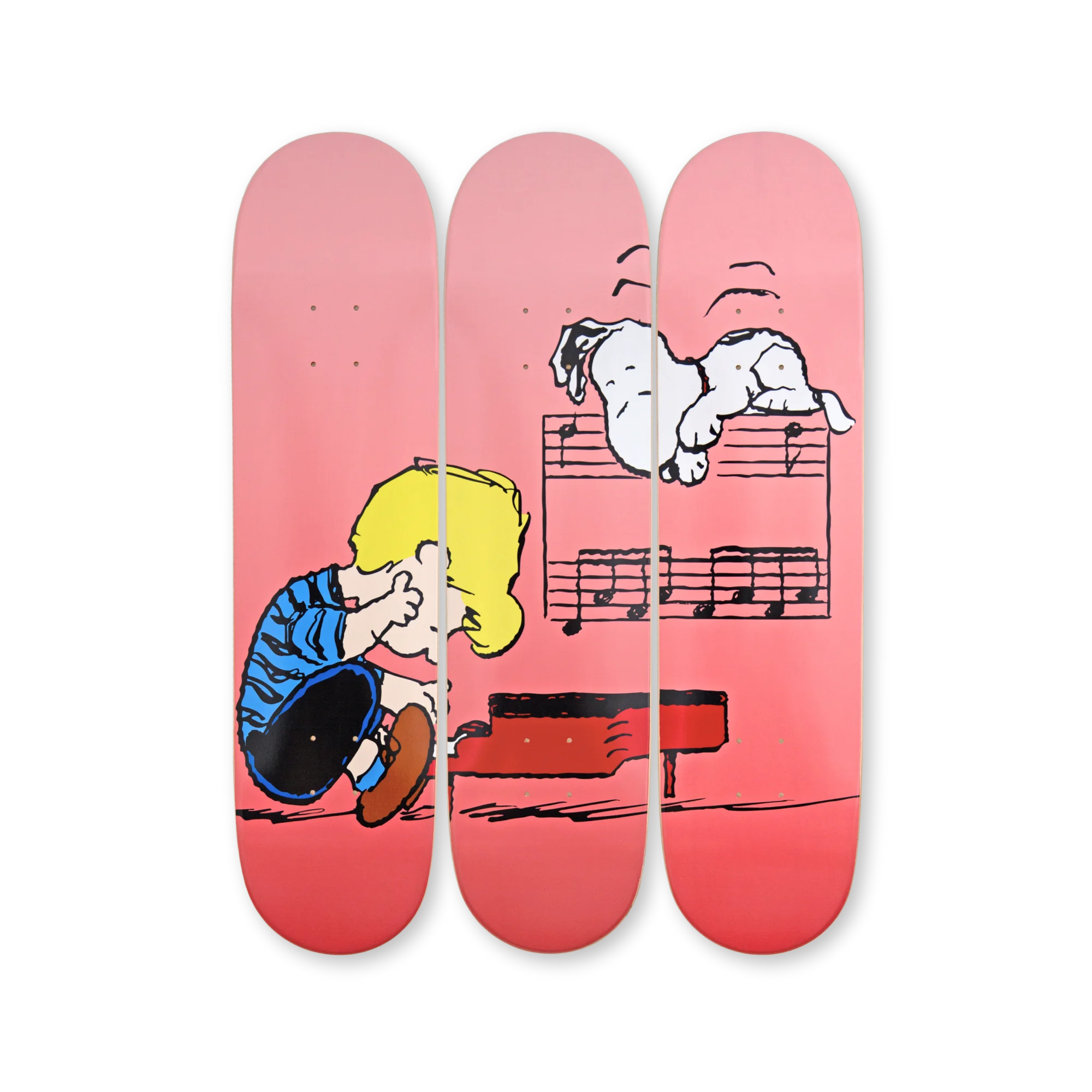 ec melodi earl skateboards デニム　缶バッチ　ピンズ Sweet Melody Peanuts Art | Triptych Skateboard Wall Art – THE