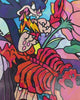 Close-up video of the VEXX ‘Solo’ deck showing intricate artwork details and black embossed lines on natural wood top.