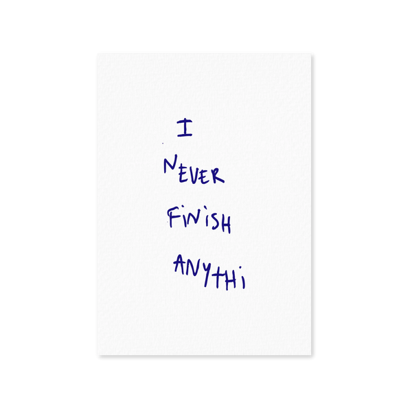 I Never Finish Anythi - White | Thomas Lélu | THE SKATEROOM